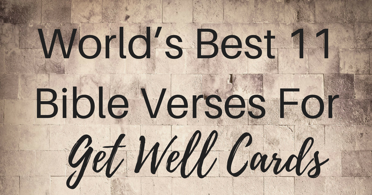 Get Well Bible Verses