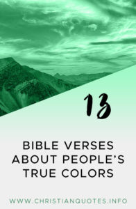 Bible verses peoples true colors pinterest image